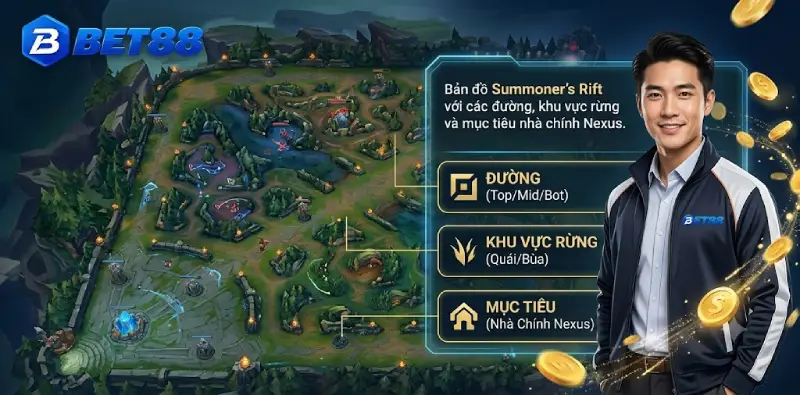 Bản đồ Summoner’s Rift liên minh huyền thoại