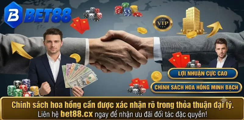 Chính sách hoa hồng cần được xác nhận rõ trong thỏa thuận đại lý.