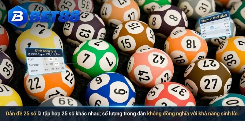 Dàn đề 25 số là tập hợp 25 số khác nhau