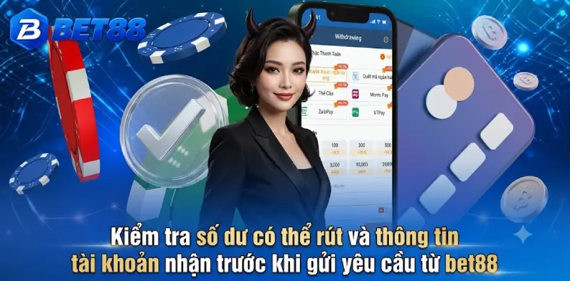 Theo dõi trạng thái lệnh rút tiền BET88 và lưu mã giao dịch