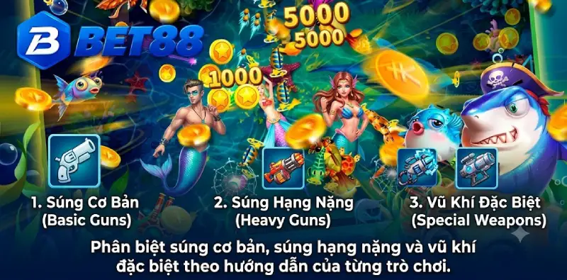 Phân biệt súng cơ bản, súng hạng nặng và vũ khí đặc biệt