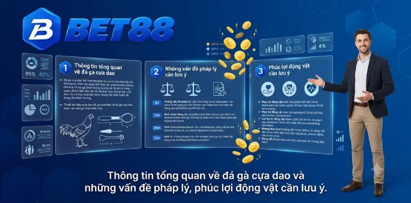 Thông tin tổng quan về đá gà cựa dao và những vấn đề pháp lý, phúc lợi động vật cần lưu ý.