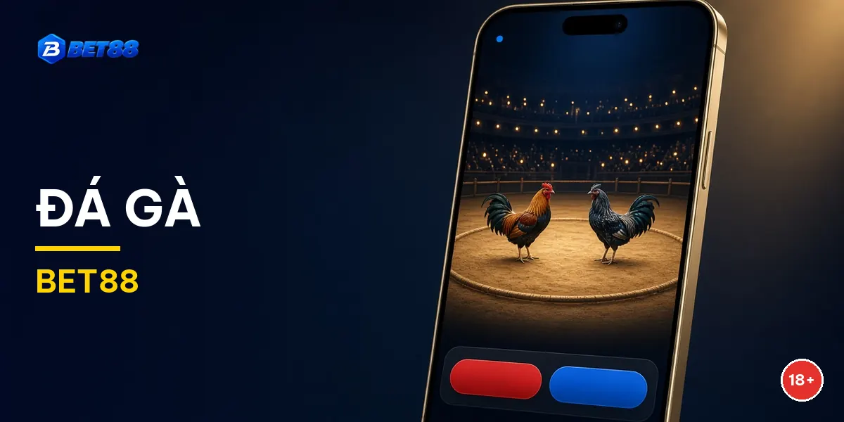 Đá gà BET88 trực tiếp trên điện thoại