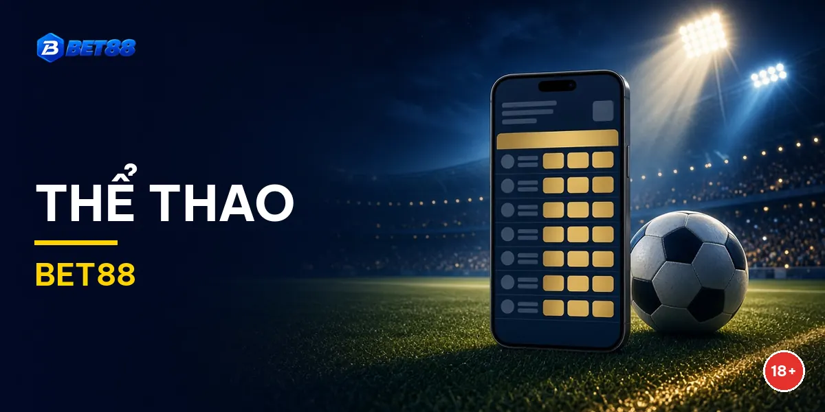 Cá cược thể thao BET88 với kèo bóng đá trên điện thoại